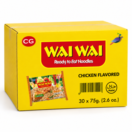 WAI WAI Chicken Flavored Noodles (Nepal) 30 X 75g