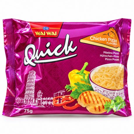 WAI WAI Quick Chicken Pizza Flavored Noodles 30 X 70g