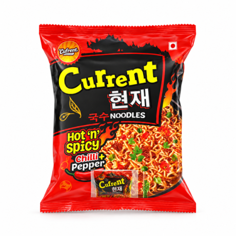 CURRENT Hot & Pepper Chicken Flavored Noodles 100g X 20