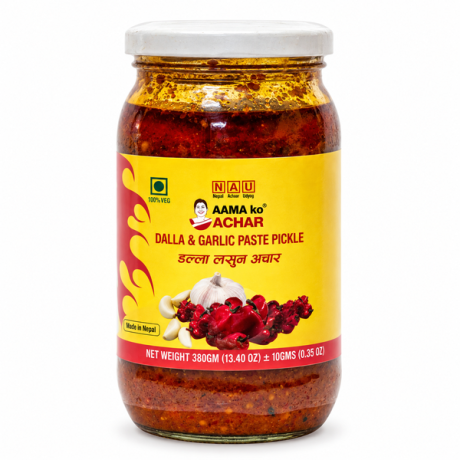 AAMA KO ACHAR Dalla Garlic Paste Pickle (Glass Jar) 12 X 380g