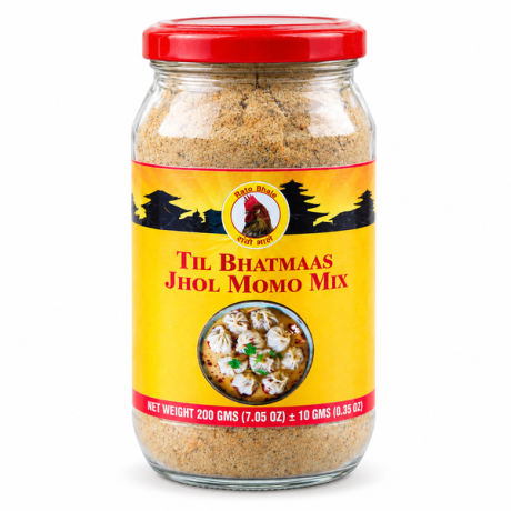 RATO BHALE Til Bhatmaas Jhol Momo Mix (Glass Jar) 12 X 200g