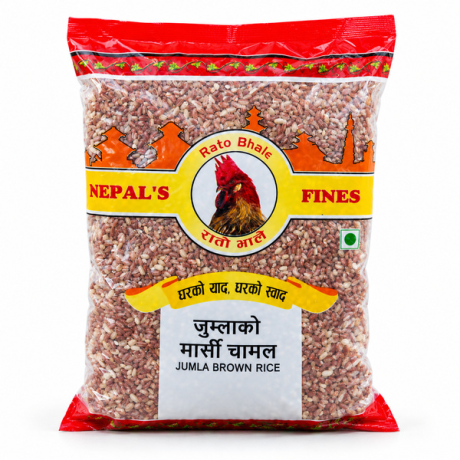 RATO BHALE Jumla Marsi Chamal (Jumla Brown Rice) 20 X 2lbs