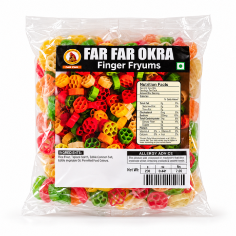 RATO BHALE Color Finger Chips Okra 40 X 200g