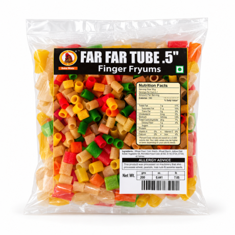 RATO BHALE Color Finger Chips 0.5 Inch Tube 36 X 200g