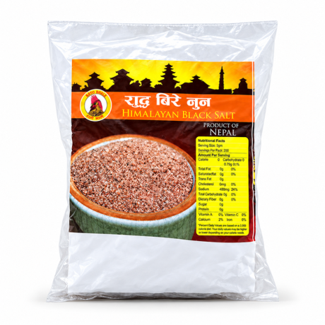 RATO BHALE Bire Nun Powder (Himalayan Black Salt Powder) 36 X 250g