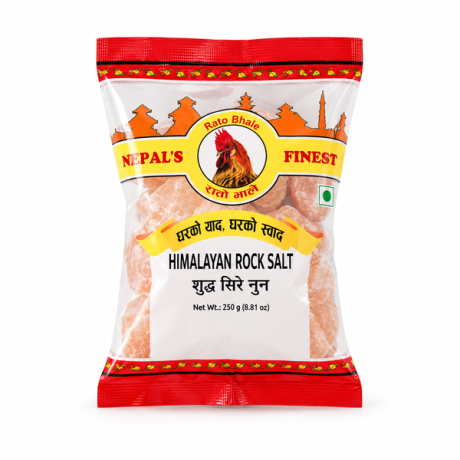 RATO BHALE Bire Nun Whole (Himalayan Rock Salt Whole) 25 X 250g