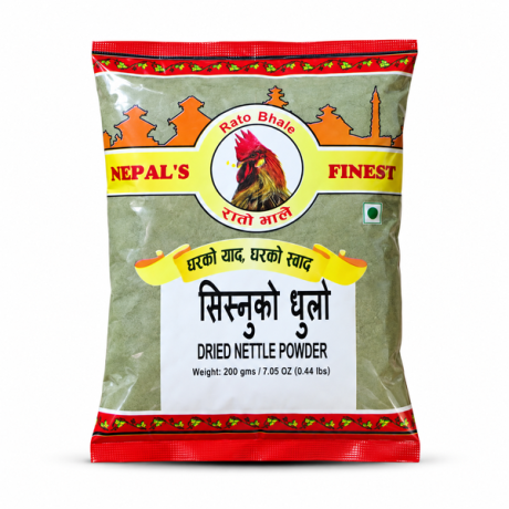 RATO BHALE Shishnu Dhulo (Dried Nettle Powder) 20 X 200g