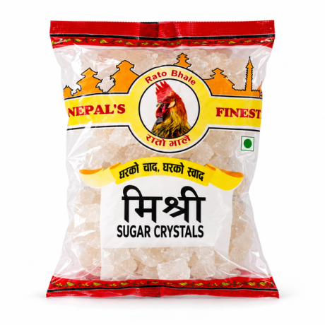 RATO BHALE White Mishri Whole (Sugar Crystals) 25 X 200g