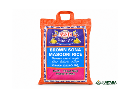 Swad Brown Sona Masoori Rice 20 lb