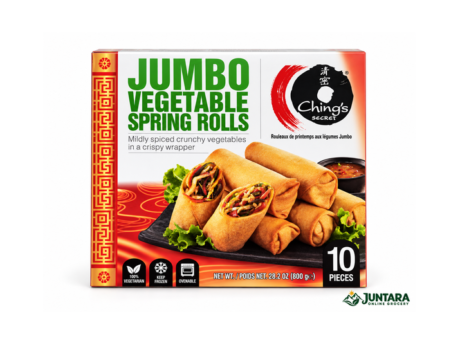 Chings Jumbo Vegetable Spring Roll 12 X 800 GM